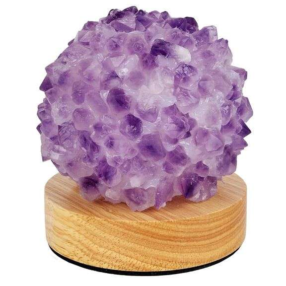 Natural Crystal Amethyst Crystal Lamp