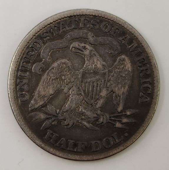1873 Seated Liberty Half Dollar With Arrows, Circulated
