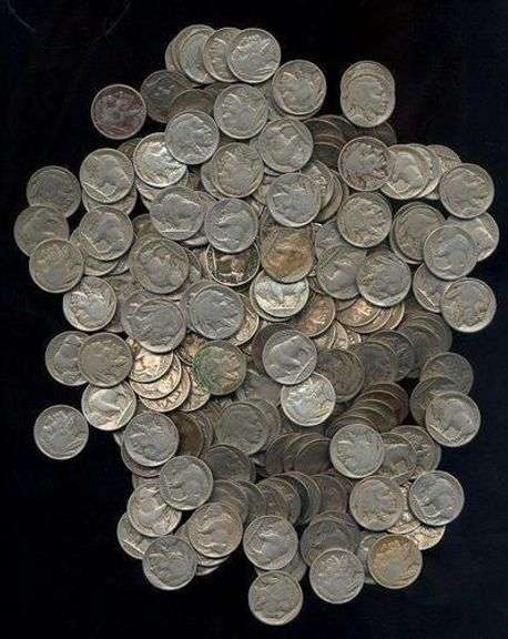 Bag of 200 assorted Full Date Buffalo Nickels