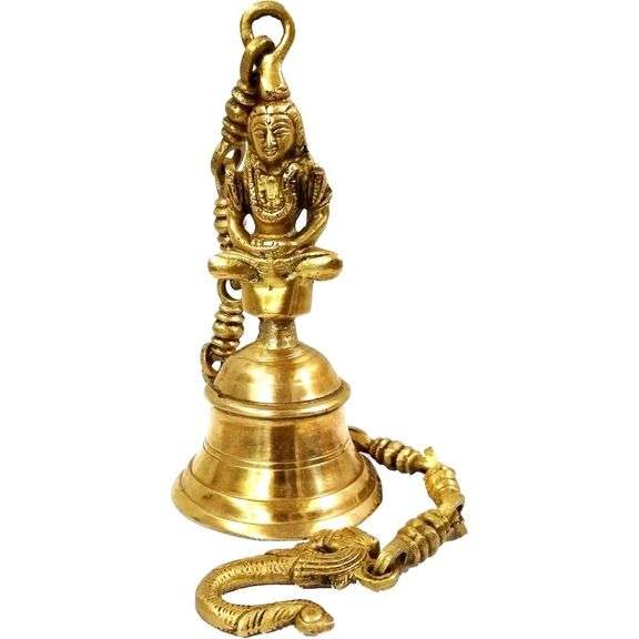 Pure Brass Hanging Bell 18-Inch Chain Door/Wall Decor