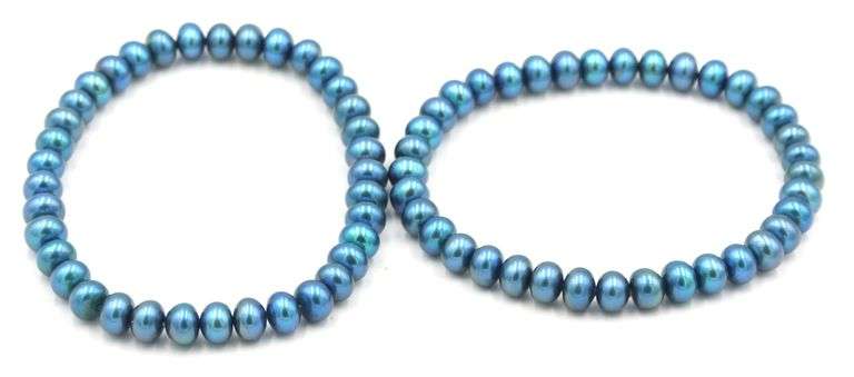 Lot of 2 Honora pearl bracelets