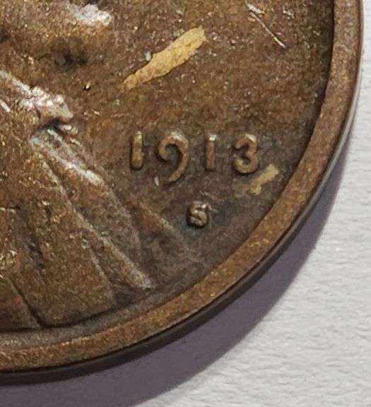 1913 S Wheat Penny, Circulated