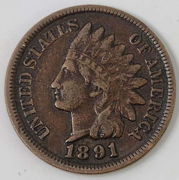 1891 Indian Head Cent, Circulated