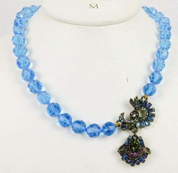Stunning Heidi Daus Blue Crystal Necklace