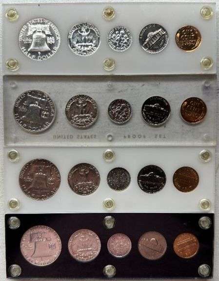 Set of 4 US Proof Set in Capital Plastic