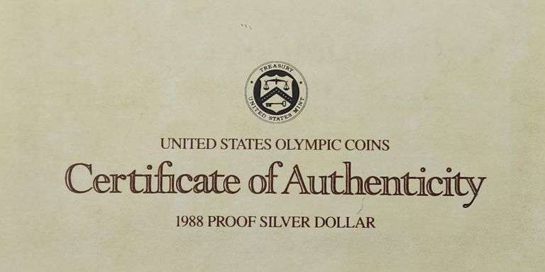 1988-S $1 Seoul Olympiad PR DCAM