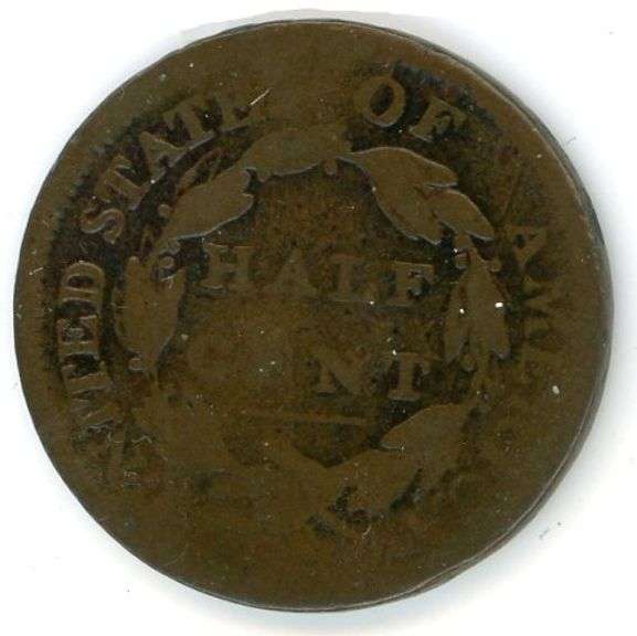 1809 'O' Over 'O' Classic Head Half Cent