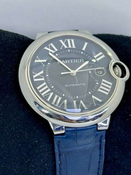 Cartier Ballon Bleu 42MM Steel Blue Dial Automatic Watch