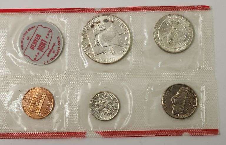 1961 Mint Set P+D In Original Envelope