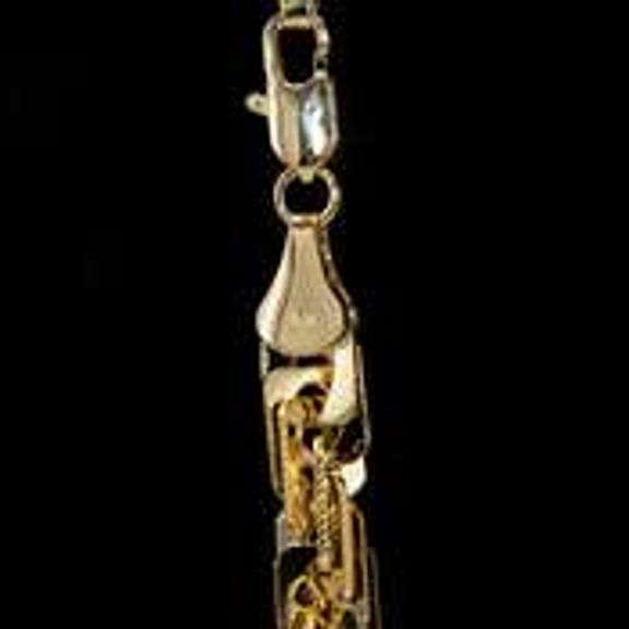 Huge 100.5 Gram 14 Kt Gold Plated Diamond Cut Rope Chain