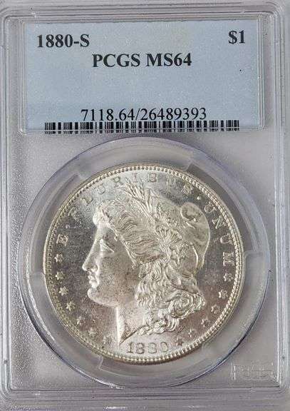 1880-S Morgan Dollar, PCGS MS64