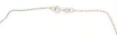14kt White gold diamond leaf bracelet