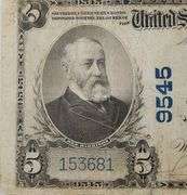 1902 $5 Dollars - National Bank Of Washington, Circulated
