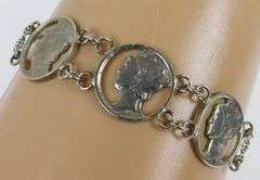 Silver Cut-Out Liberty Dime Necklace & Bracelet