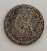 1842 Seated Liberty Dime, Circulated