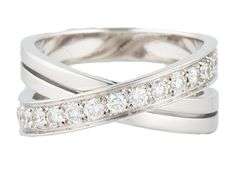 Cartier Etincelle De Cartier 0.52ctw Diamond Crossover Ring in 18K
