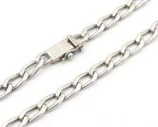 Vintage 925 sterling silver Mexico oval link chain necklace