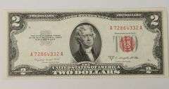 (8) 1953 B $2 Red Seal Consecutive Bills, Higher Quality