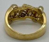 14K Yellow Gold Round Brilliant Cut Diamond Ring