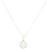 Feminine 14K WG Diamond Pendant on Necklace