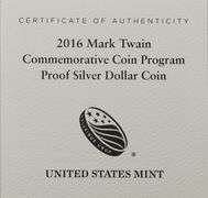 2016-P $1 Mark Twain PR DCAM, UNC