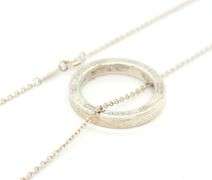 Tiffany & Co 1837 circle pendant on chain