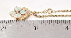 Precious Opal Pendant Necklace in 14K Yellow Gold