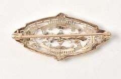 Dazzling Diamond Pin in 10K Yellow Gold