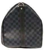 Louis Vuitton, Keepall Bandouliere 55 Damier Cobalt Canvas Bag W/ Box