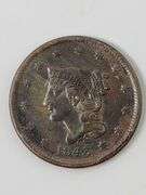1843 Braided Hair Cent, Circulated
