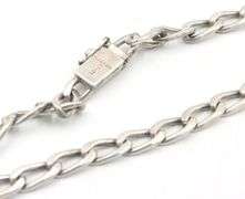 Vintage 925 sterling silver Mexico oval link chain necklace