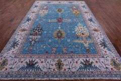 Turkish Angora Oushak Hand Knotted Wool Rug