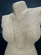 14k Yellow Gold Solid Pave Curb Link Chain 2mm Necklace 22"