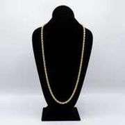 Huge 100.3 Gram 14 Kt Gold Plated Rope Chain Necklace