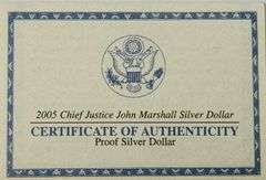 2005-P $1 Chief Justice John Marshall PR DCAM
