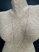 10k White Gold Solid Singapore Chain Rope Twisted Curb Link 1.4mm Necklace 24"