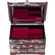 Mother of Pearl Wooden Jewelry Organizer Box