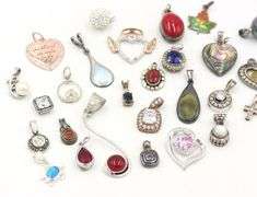 Group lot of Vintage 925 sterling silver pendants