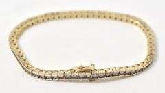 Precious Diamond Tennis Bracelet in 10K Yellow Gold