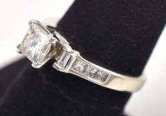 Marvelous Moissanite Ring in 14K White Gold