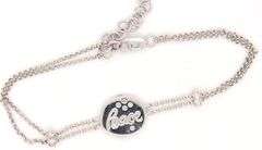 Cute 14K WG "Peace" Bracelet