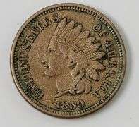 1859 Indian Head Cent, Circulated