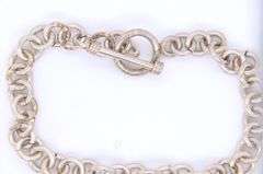 Vintage 925 sterling silver bracelet with toggle clasp