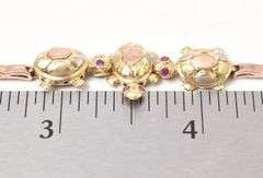 Fabulous Turtle Ring in 14K Tri-Color Gold