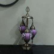 Handmade 3 Globe Turkish Mosaic Lamp