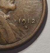 1912 S Wheat Penny, Circulated