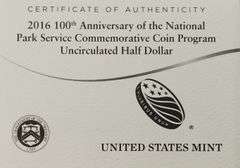 2016-D 50c National Parks Service 100th Anniversary MS
