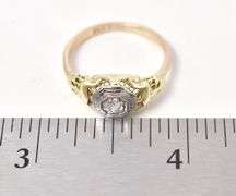 Mesmerizing Vintage Edwardian Style Approx. 0.10CTS Ring in 14K Yellow Gold