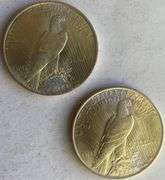 2 Frosty 1923 White BU Peace Dollars