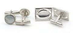 Group lot of cuff links and tie clip
